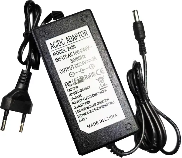 GEMBIRD NPA-AC2430 24V/3A 72W, konektor 5.5x2.1mm, Coper punjac sa uzemljenjem