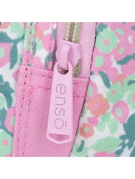 ENSO FLEUR zenski neseser sa 3 pregrade roze plava