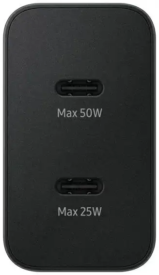 SAMSUNG 50W Power Adapter Duo 2x Type-C 50W Black EP-T5020-XBE