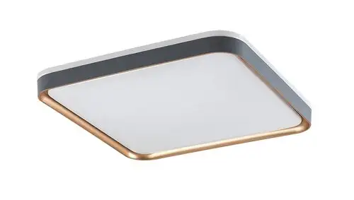 RABALUX Liatris, LED plafonjera metal siva/zlatna, 26W, 1450lm, 3000K, 40x40cm