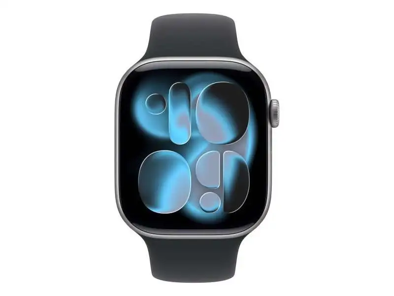 APPLE Watch S11 GPS 46mm Space Grey Aluminium Case with Black Sport Band - S/M mev04rk/a