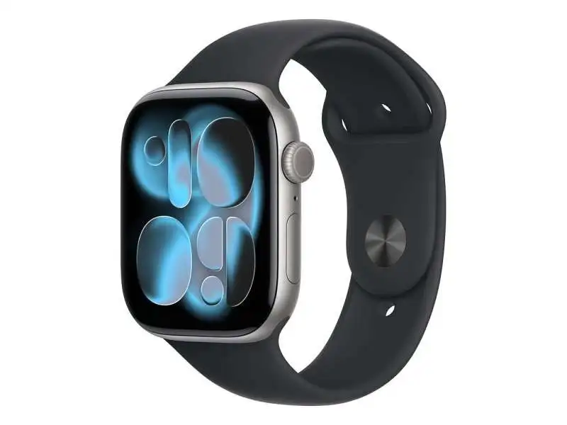 APPLE Watch S11 GPS 46mm Space Grey Aluminium Case with Black Sport Band - S/M mev04rk/a