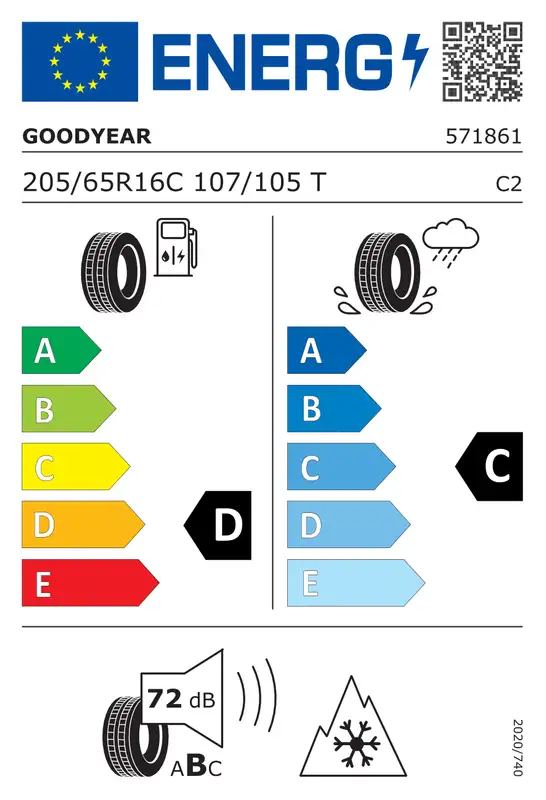 GOODYEAR 205/65R16C 107/105T VEC 4SEASONS CARG