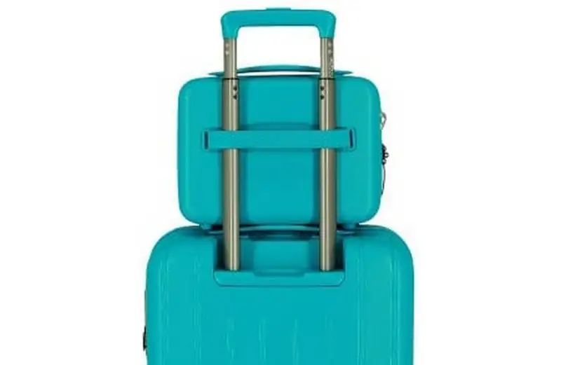MOVOM WOOD ABS Beauty case tirkizna