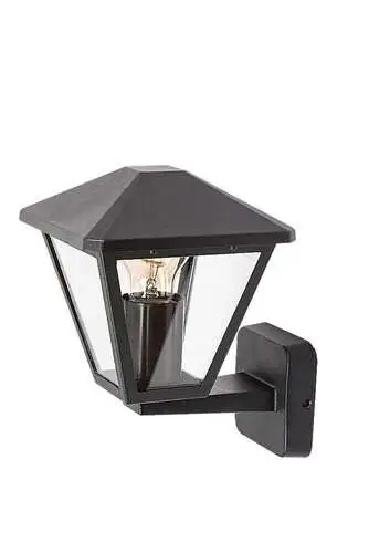 RABALUX Paravento spoljna zidna lampa crna aluminijumska E27 40W
