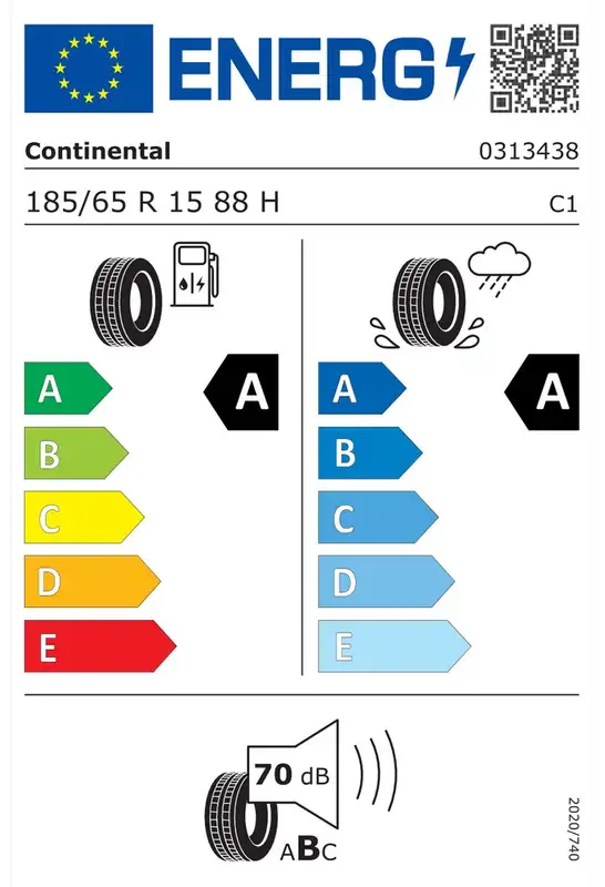 CONTINENTAL 185/65R15 Conti EcoContact 6 88H