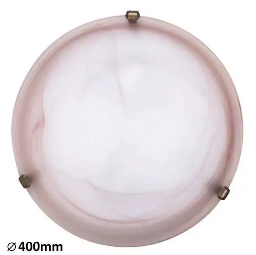 RABALUX Alabastro plafonjeraD40 E27 2x60Wtbco / bronza
