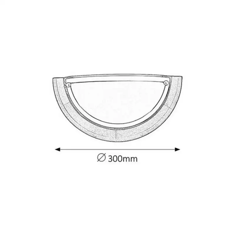 RABALUX Fa Ufo zidna lampa D30 E27 60W hrast opal