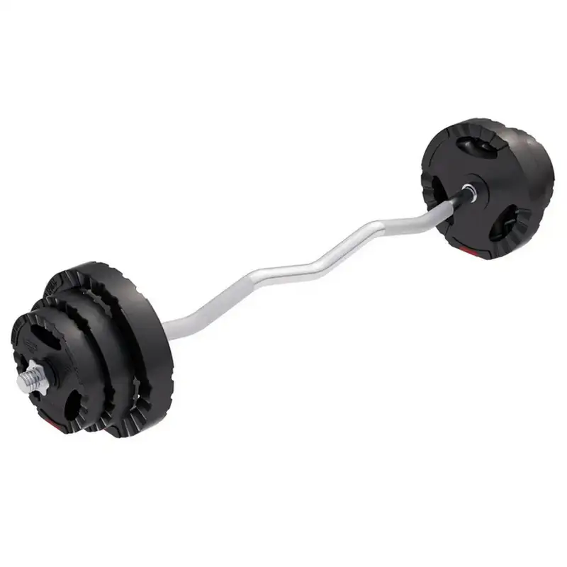 GORILLA SPORTS Set sa krivom sipkom 25 kg