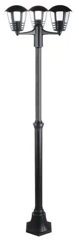 RABALUX Marseille spoljna staj.lampa E27 3x60W IP44 crna