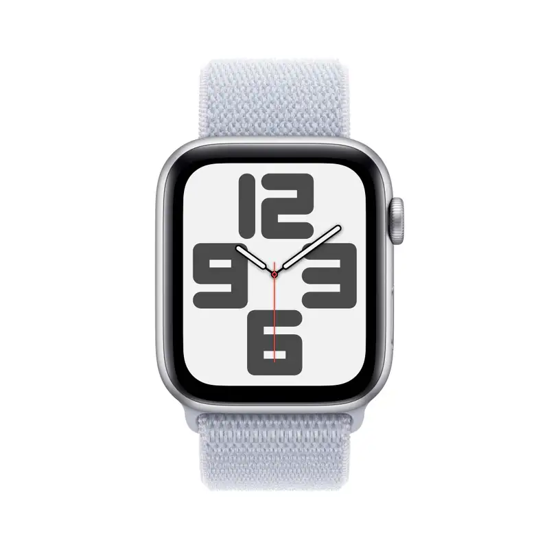 APPLE Watch SE2 v3 GPS 44mm Silver Alu Case with Blue Cloud Sport Loop mxet3qv/a