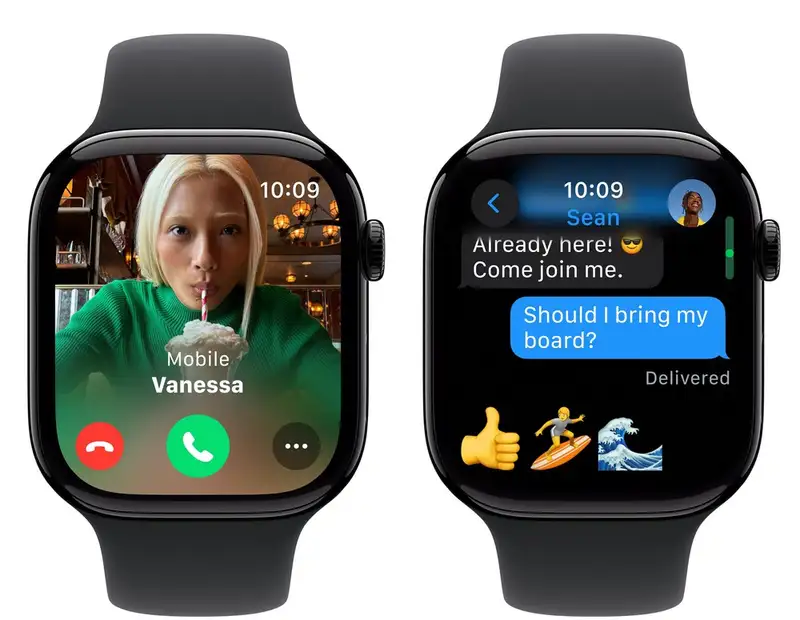 APPLE Watch S10 GPS 42mm Jet Black Alu Case with Black Sport Band - M/L mwwf3qv/a