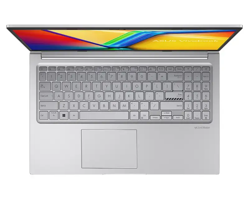 ASUS Vivobook 15 X1504VA-BQ5639, 15.6" FHD, Intel Core 3 100U, 8GB, 256GB SSD, DOS, bez punjaca, srebrna