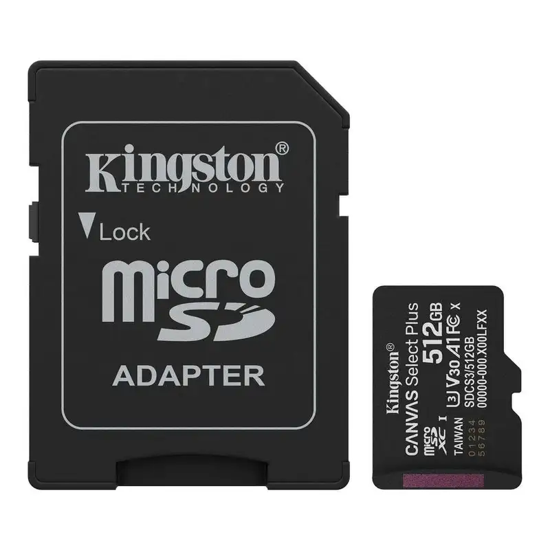 KINGSTON MicroSD 512GB Kingston SelectPlus gen 3