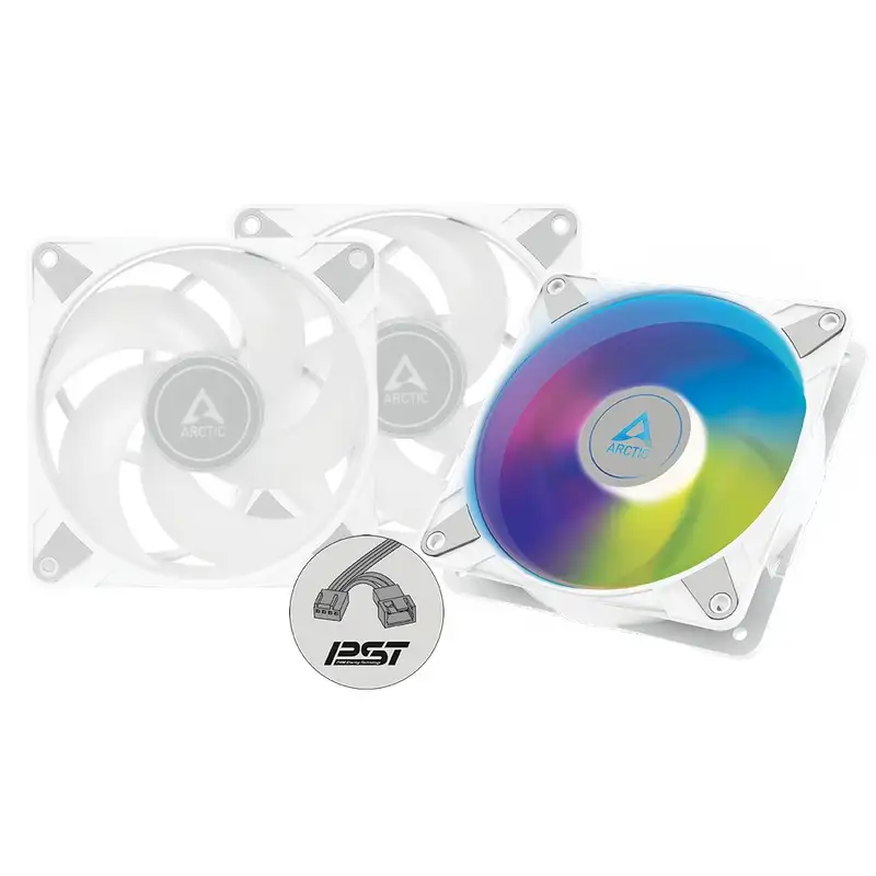 ARCTIC P12 PWM PST A-RGB 3pack ACFAN00258A 120mm White 3u1