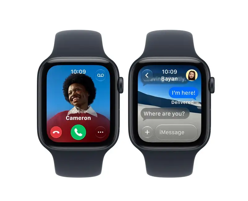 APPLE Watch SE3 v2 GPS 40mm Midnight Aluminium Case with Navy Blue Sport Band - M/L mjl14rk/a