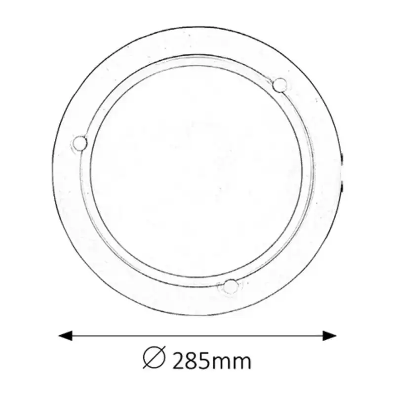 RABALUX Ufo plafonjera D29 E27 60W belo opal