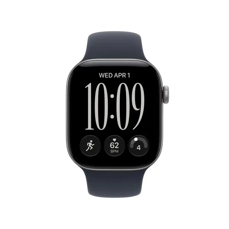 APPLE Watch S12 GPS 42mm Space Grey Aluminium Case with Navy Blue Sport Band - S/M mje74wf/a
