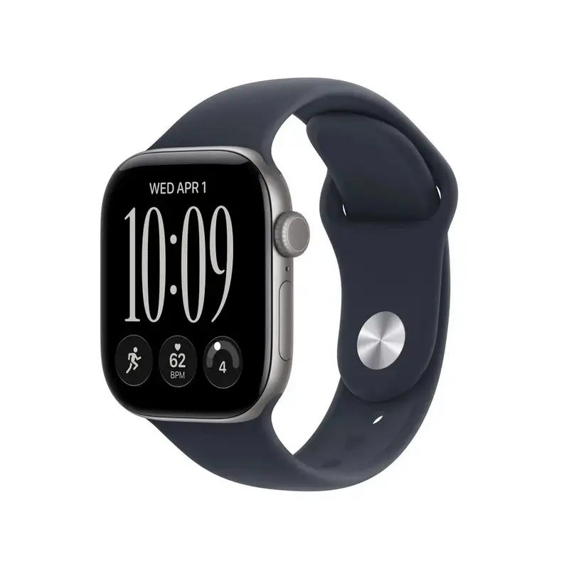 APPLE Watch S12 GPS 42mm Space Grey Aluminium Case with Navy Blue Sport Band - S/M mje74wf/a