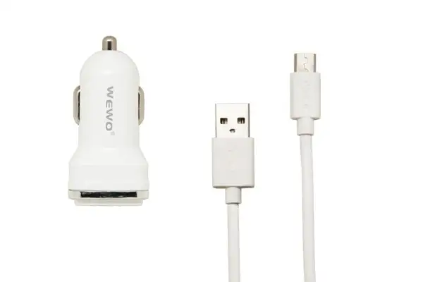 WEWO W-006 2XUSB 2400mA + micro USB cable