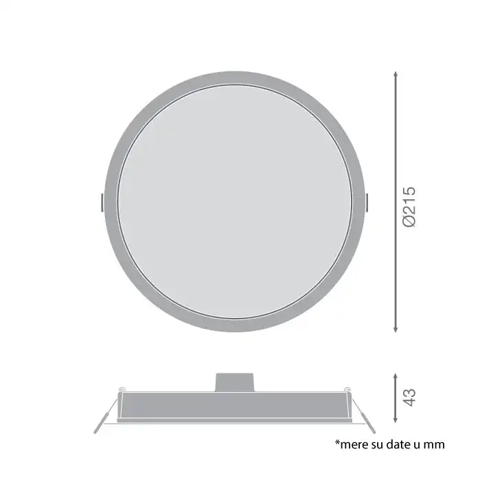 LEDVANCE  LED Ugradna svetiljka IP44 215mm 30W 4000K