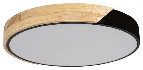 RABALUX Maple, plafonjera,mat crna, LED 24W 1760lm 4000K 42cm