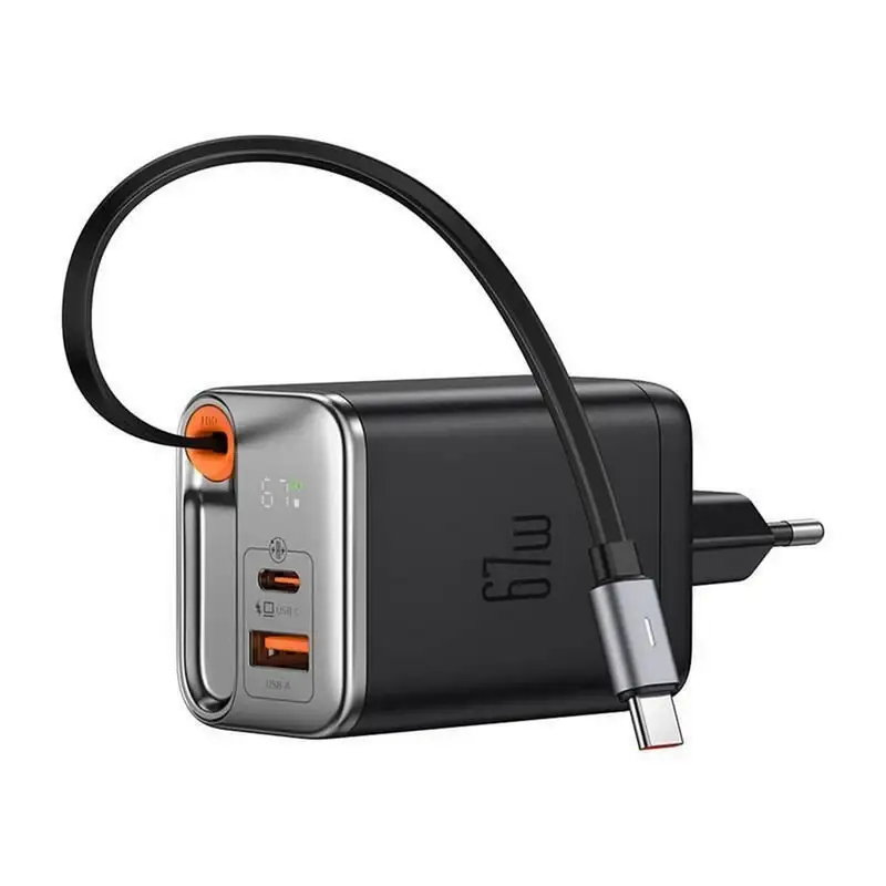 MCDODO CH-4100 67W 1C+1A GaN USB-C kabl na izvlacenje, 65cm