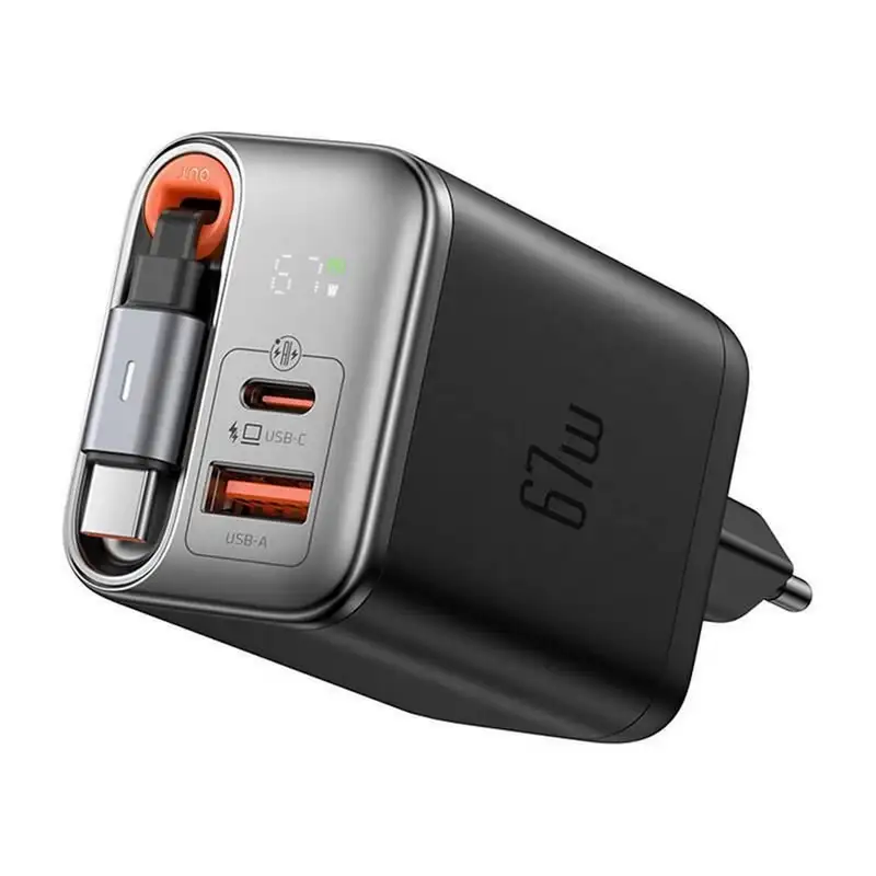 MCDODO CH-4100 67W 1C+1A GaN USB-C kabl na izvlacenje, 65cm