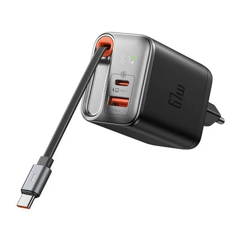 MCDODO CH-4100 67W 1C+1A GaN USB-C kabl na izvlacenje, 65cm
