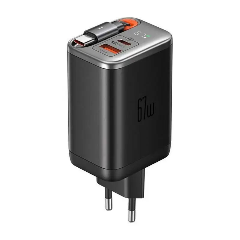 MCDODO CH-4100 67W 1C+1A GaN USB-C kabl na izvlacenje, 65cm