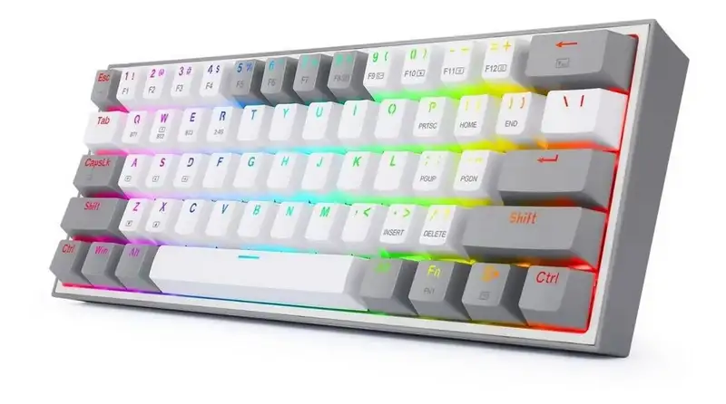 REDRAGON Fizz Pro White/Grey K616 RGB Wireless/Wired Mechanical Gaming Keyboard
