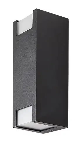 RABALUX Cernon, spoljna zidna 2xGU10, aluminium crna, dimenzije: 7,5xH21cm, IP44