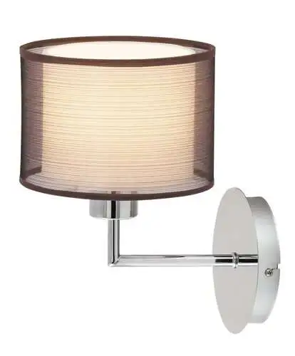 RABALUX Anastasia zidna lampaE27 max 60W hrom/braon