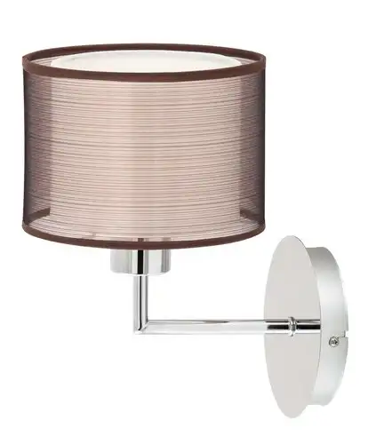 RABALUX Anastasia zidna lampaE27 max 60W hrom/braon