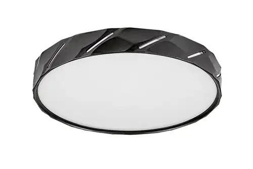 RABALUX Nesira LED plafonjera mat crna 25W 980lm-3000lm, 4000K, D39cm, IP21