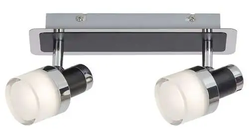 RABALUX Harold,kupatilska,LED10W,IP44,chrom/crna/opal