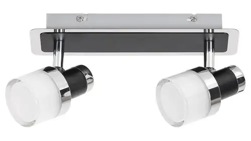 RABALUX Harold,kupatilska,LED10W,IP44,chrom/crna/opal
