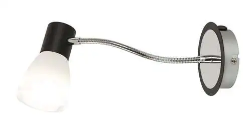 RABALUX Ati zidna lampa E14 max15W crno / hrom