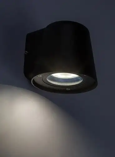 RABALUX Mandal, spoljna zidna,GU10 1X35W,crno