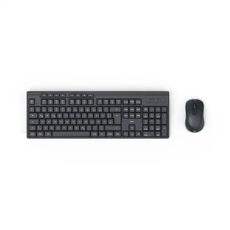 HAMA WKM-200 bezicna tastatura i mis, US, crna