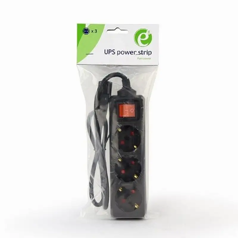 GEMBIRD EG-PSU3-01 UPS naponski kabl, 3 Shuko 0.6m