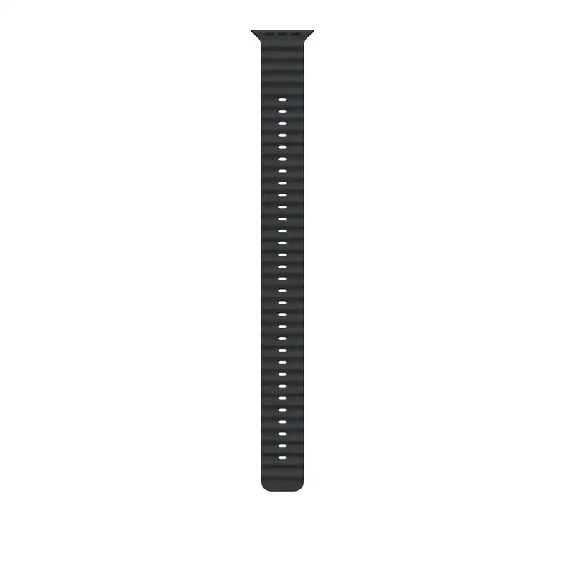 APPLE Watch 49mm Band Black Ocean Band Extension - Natural Titanium Finish mxtm3zm / a