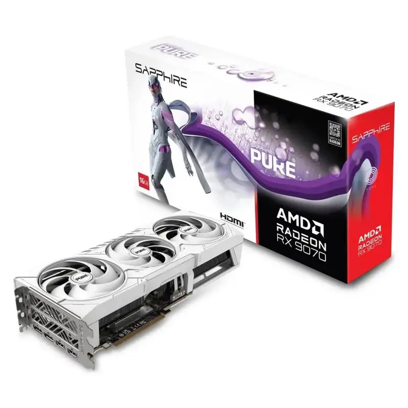 SAPPHIRE AMD Radeon RX 9070 16GB 256bit PURE RX 9070 GAMING OC 16GB 11349-02-20G