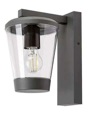 RABALUX Savano spoljna zidna lampa tamno siva aluminijumska E27 40W