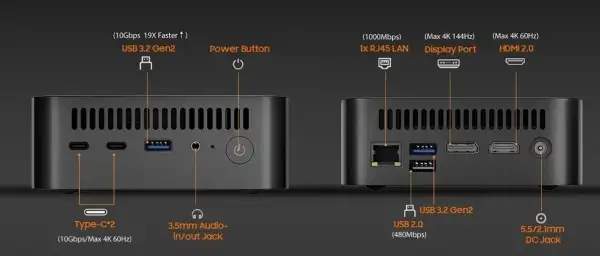 BLACKVIEW MP100 R5-7430U/16GB/NVMe 512GB/Win11 Pro