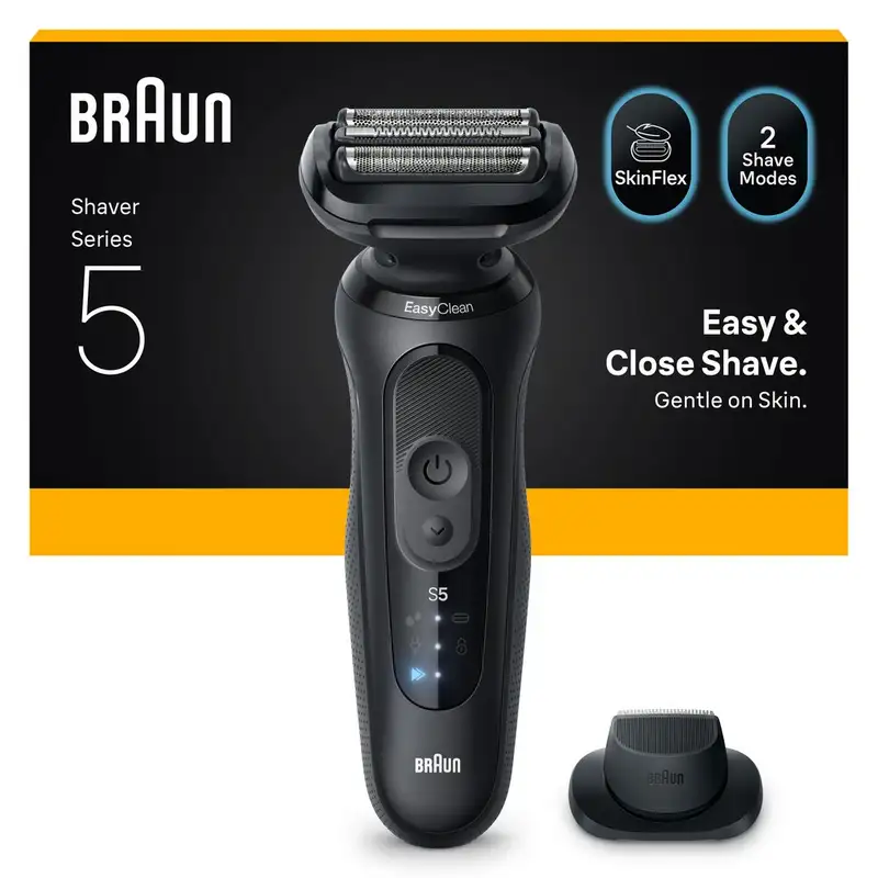 BRAUN SHAVER 52-N1200s BLK BOX EURO