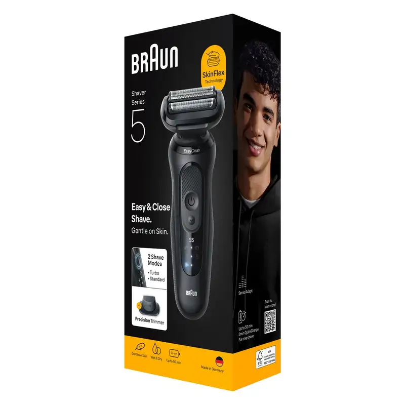BRAUN SHAVER 52-N1200s BLK BOX EURO