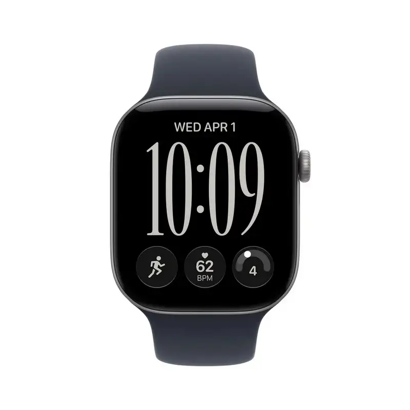 APPLE Watch S12 GPS 46mm Space Grey Aluminium Case with Navy Blue Sport Band - S/M mjeh4wf/a