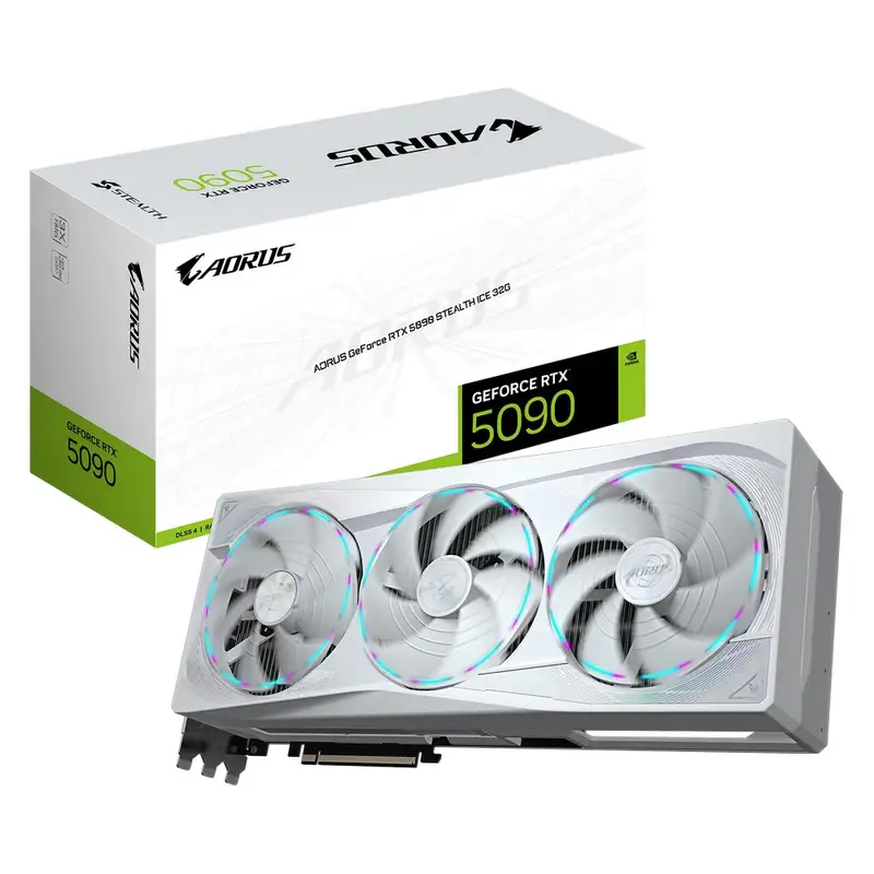GIGABYTE AORUS RTX 5090 AORUS STEALTH ICE 32GB GV-N5090AORUSST ICE -32GD