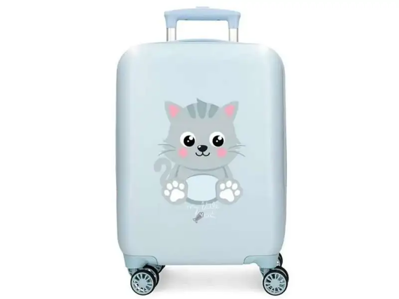 ROLL ROAD HAPPY PETS deciji kofer 50 cm svetlo plava